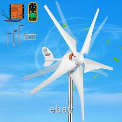 Vevor 400w 12v Générateur De Turbine Éolienne Générateur D'énergie Éolienne Avec Mppt 5 Lames